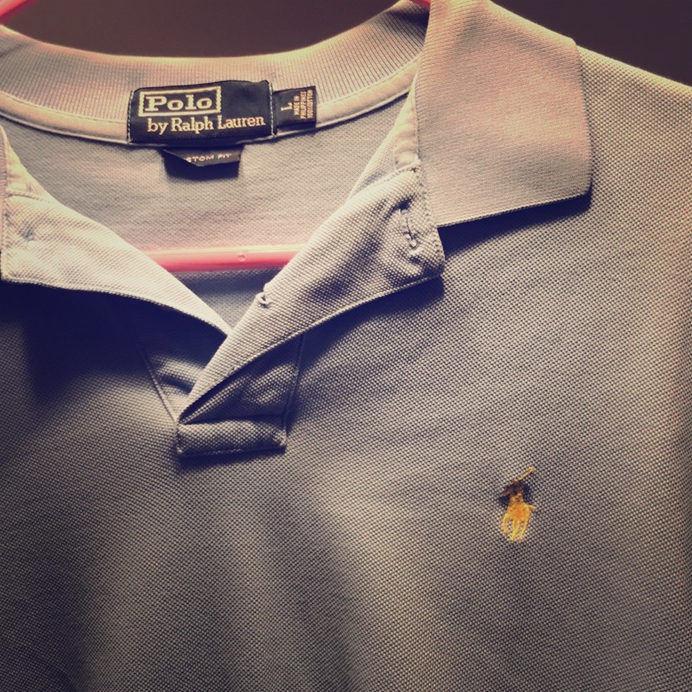 Carolina Blue L cotton polo